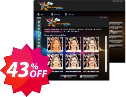 Video Cartoonizer Desktop Software Coupon code 43% discount 