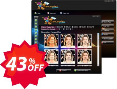 Video Cartoonizer Desktop Software Coupon code 43% discount 