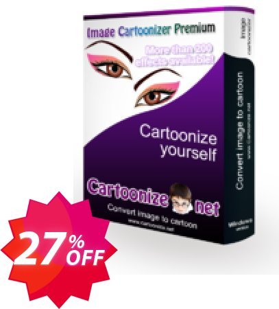 Image Cartoonizer Premium Coupon code 27% discount 