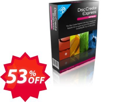 Disc Create Express Coupon code 53% discount 
