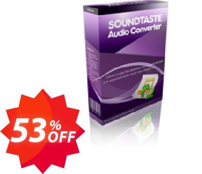 SoundTaste Audio Converter Coupon code 53% discount 