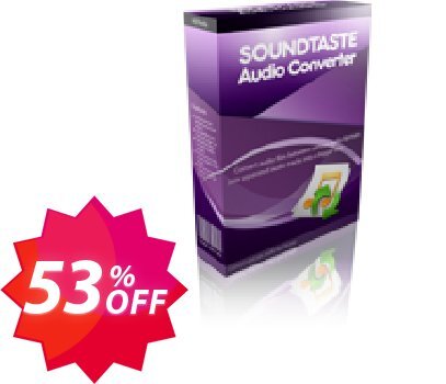 SoundTaste Audio Converter Coupon code 53% discount 