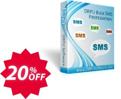 DRPU Bulk SMS Software, Professional Edition  Coupon code 20% discount 