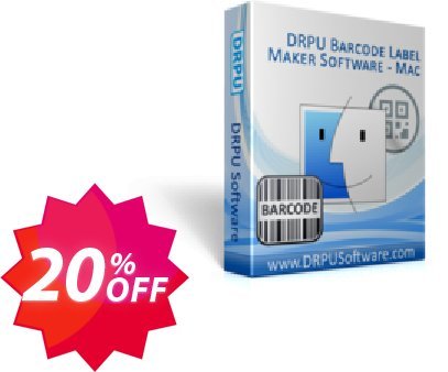 DRPU Barcode Label Maker Software, for MAC MAChines  Coupon code 20% discount 