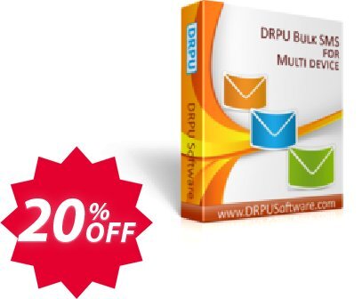 DRPU Bulk SMS Software, Multi-Device Edition  Coupon code 20% discount 