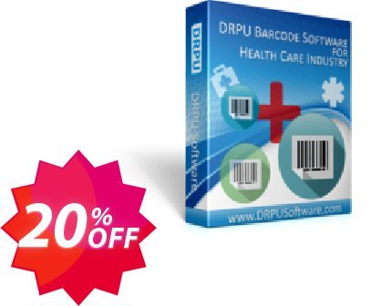 DRPU Healthcare Industry Barcode Label Maker Software Coupon code 20% discount 