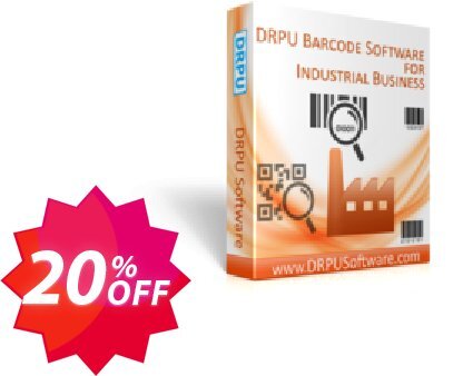 DRPU Industrial Manufacturing and Warehousing Barcode Generator Coupon code 20% discount 