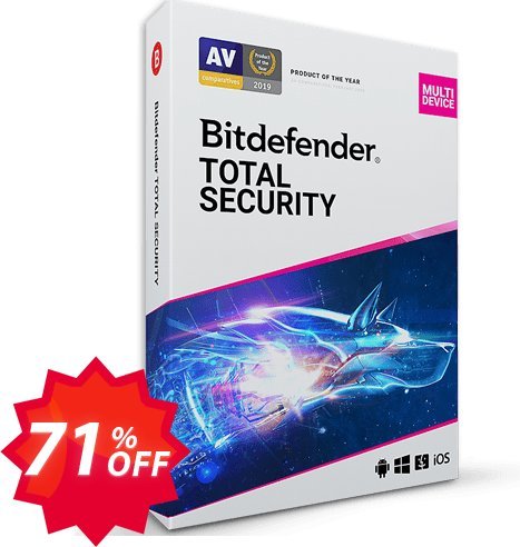 Bitdefender Total Security 2022 Coupon code 71% discount 