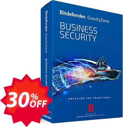 Bitdefender GravityZone Business Security Coupon code 30% discount 