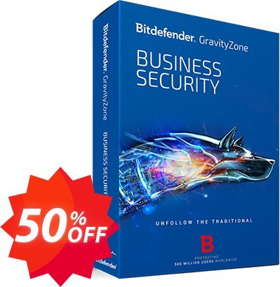 Bitdefender GravityZone Small Business Security Coupon code 50% discount 