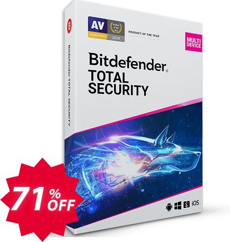 Bitdefender Total Security 2022, Yearly, 5 Device  Coupon code 71% discount 
