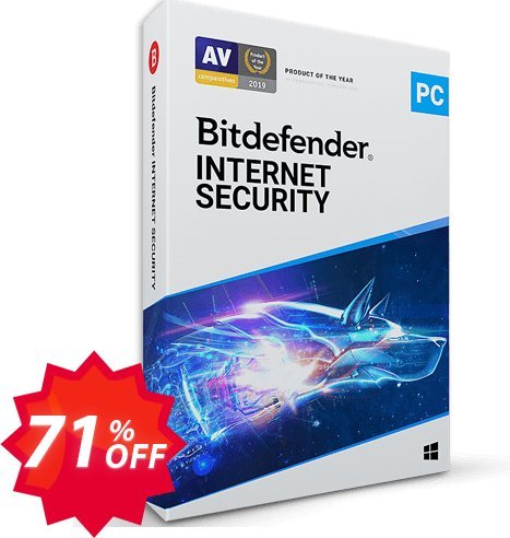 Bitdefender Internet Security 2022 Coupon code 71% discount 