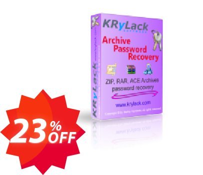 KRyLack Archive Password Recovery Coupon code 23% discount 