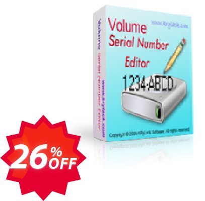 Volume Serial Number Editor Coupon code 26% discount 