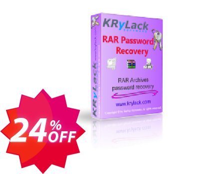 KRyLack RAR Password Recovery Coupon code 24% discount 