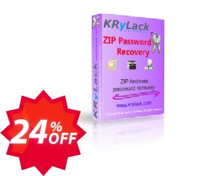 KRyLack ZIP Password Recovery Coupon code 24% discount 