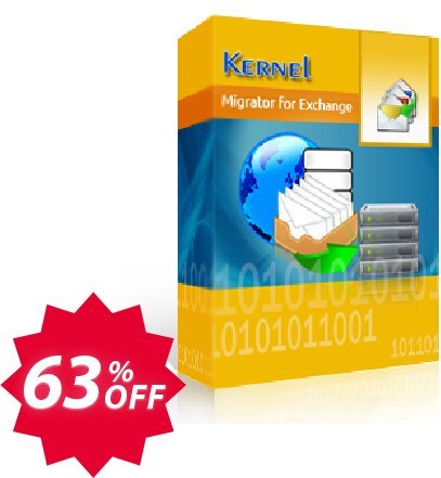 Kernel Migrator for Exchange, 50 Mailboxes  Coupon code 63% discount 