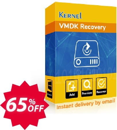 Kernel VMDK Recovery Coupon code 65% discount 