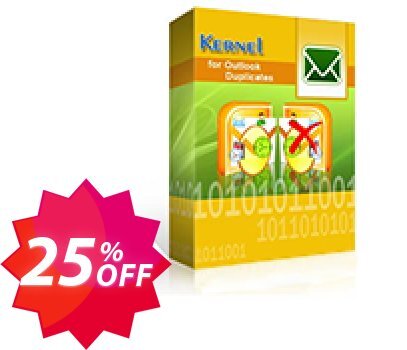 Kernel for Outlook Duplicates - Home User Lifetime Plan Coupon code 25% discount 