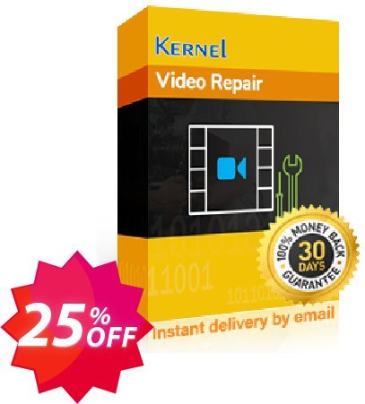 Kernel Video Repair + Photo Repair Lifetime, Corporate  Coupon code 25% discount 