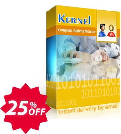 Kernel Computer Activity Monitor, 5 Employees  Coupon code 25% discount 