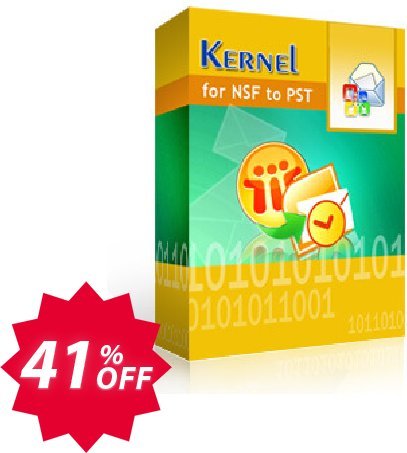 Kernel for Lotus Notes to Outlook, 250 NSF Files  Coupon code 41% discount 