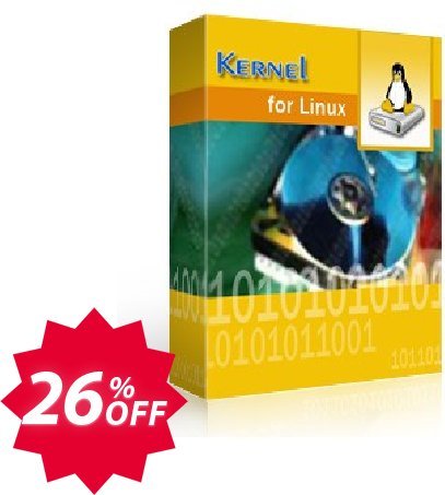 Kernel for Linux Data Recovery Coupon code 26% discount 