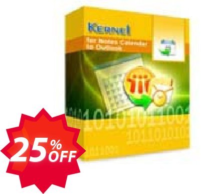 Kernel for Notes Calendar to Outlook - Technician Plan Coupon code 25% discount 