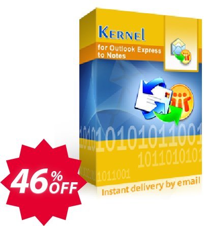 Kernel for Outlook Express to Notes Coupon code 46% discount 