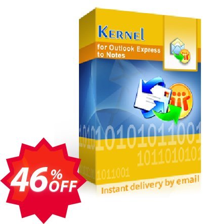 Kernel for Outlook Express to Notes - Corporate Plan Coupon code 46% discount 