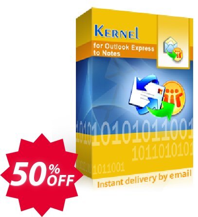 Kernel for Outlook Express to Notes - Technician Plan Coupon code 50% discount 