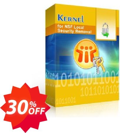 Kernel for NSF Local Security Removal Coupon code 30% discount 