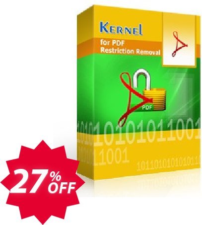 Kernel for PDF Restriction Removal Coupon code 27% discount 