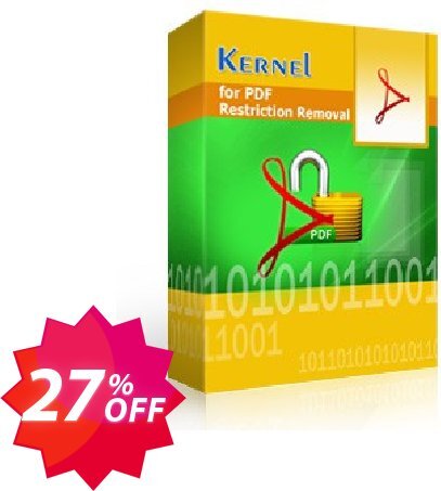 Kernel for PDF Restriction Removal Coupon code 27% discount 