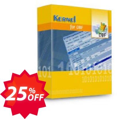 Kernel for DBF Database Repair Coupon code 25% discount 