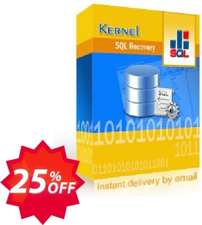 Kernel for SQL Recovery, Technician Plan  Coupon code 25% discount 
