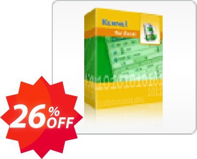 Kernel for Excel Repair Coupon code 26% discount 