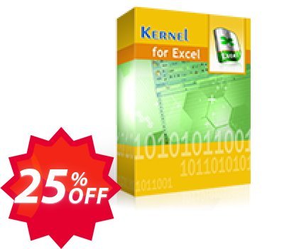 Kernel for Excel Repair, Corporate  Coupon code 25% discount 