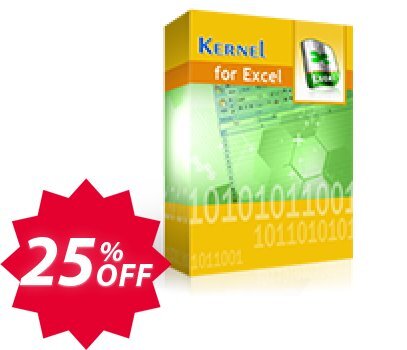 Kernel for Excel Repair, Corporate  Coupon code 25% discount 