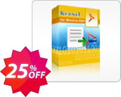 Kernel for Word to PDF - 10 Users Plan Coupon code 25% discount 