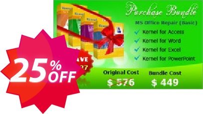 Kernel MS Office File Recovery, Corporate Plan  Coupon code 25% discount 