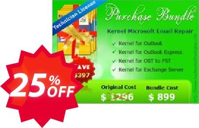 Kernel Microsoft Email Repair - Technician Plan Coupon code 25% discount 