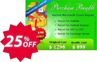 Kernel Microsoft Email Repair - Technician Plan Coupon code 25% discount 