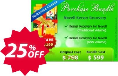 Novell Server Recovery - Technician Plan Coupon code 25% discount 
