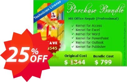 Kernel MS Office File Recovery Professional, Technician Plan  Coupon code 25% discount 