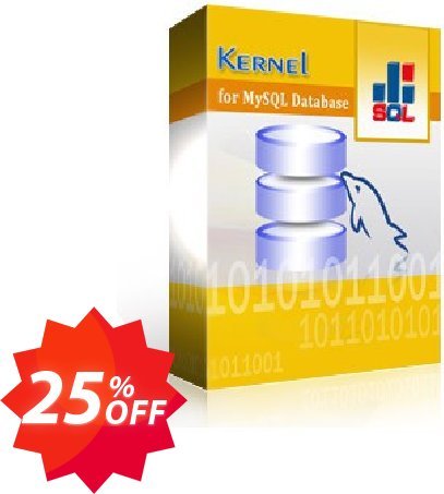 Kernel for MySQL Database Coupon code 25% discount 