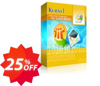 Kernel for Notes to Office365 Migration Coupon code 25% discount 