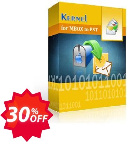 Kernel for MBOX to PST - Technician Plan Coupon code 30% discount 