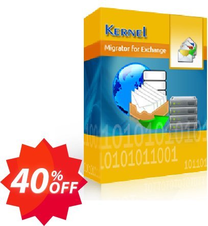 Kernel Migrator for Exchange, 500 Mailboxes  Coupon code 40% discount 