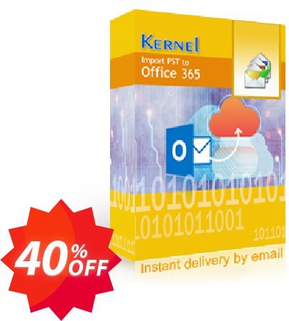 Kernel Import PST to Office 365, Corporate Plan  Coupon code 40% discount 
